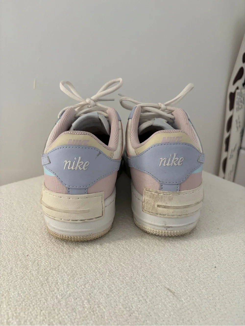 Nike Women's Pastel Multi-Panel Sneakers in Pink, Blue, Cream & White